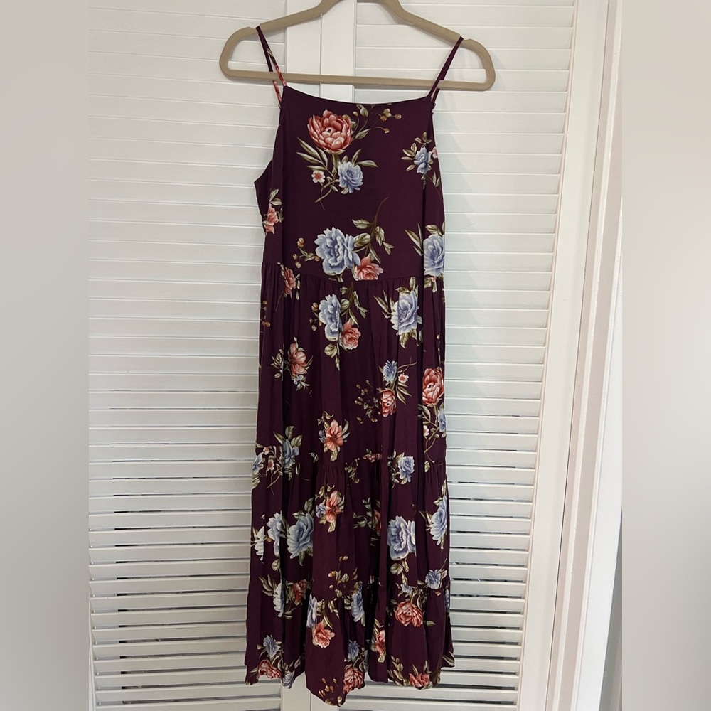 Xhilaration Red Ruffled Wrap Sundress